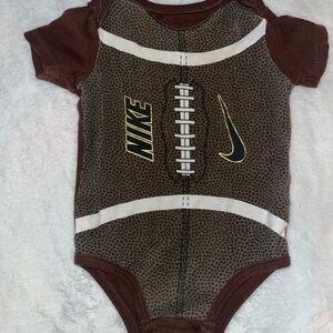 Nike Brown Football Graphic Kids Bodysuit